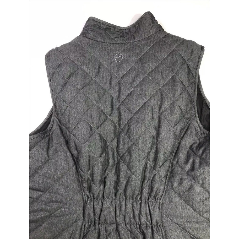 Magellan Womens Willow Creek Active Vest Classic FIt SIze 1XL Light Gray Zip Up - Picture 7 of 9